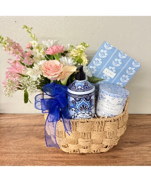 Flower Journal gift basket 