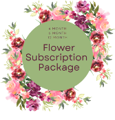 Flower Subscription Package  vase arrangement