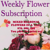 Flower subscription Subscription Vase Mixed Seasonal 
