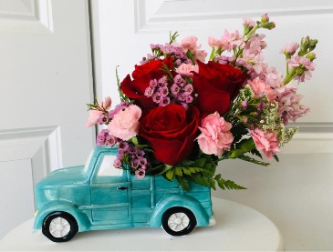 Flower truck of BLOOMS  in Whittier, CA | Rosemantico Flowers