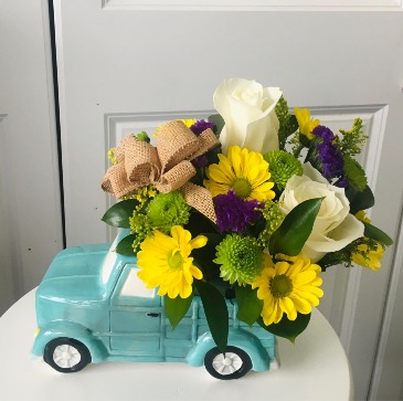 Flower truck for Pop's  in Whittier, CA | Rosemantico Flowers
