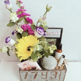 Flowers and Goodies Gift Basket