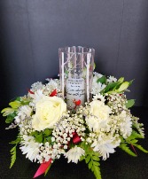 Flowers & Candle (Cardinal) 