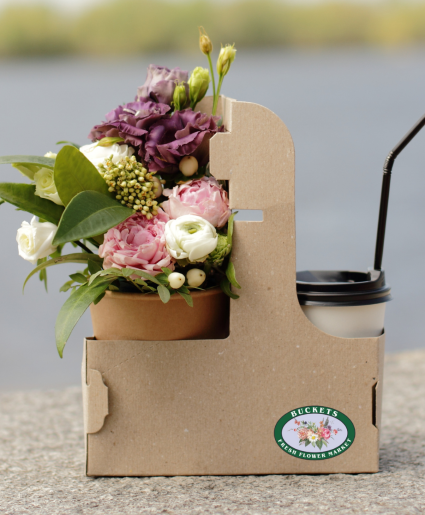 Flowers & Coffee Surprise flower and coffee pack