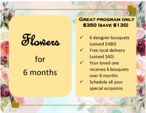 Flowers for 6 months Designer's Choice