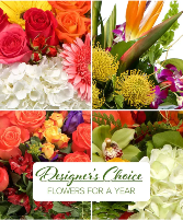 Flowers For a Year Deliveries outside a 5-mile radius may incur delivery charges