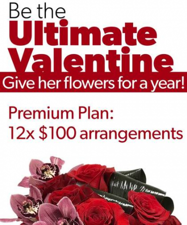 Flowers for a YEAR Ultimate Valentine's Day gift!