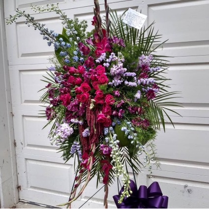 Flowers Heaven Standing Funeral Spray