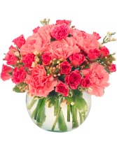 Flowers of Hope-Breast Cancer Awareness Floral Arrangement