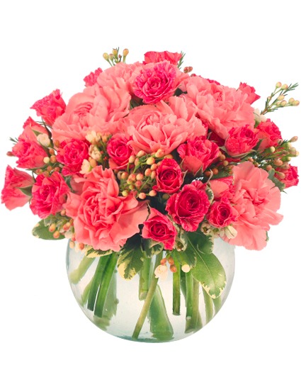 Flowers of Hope-Breast Cancer Awareness Floral Arrangement