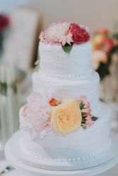 Flowers on Wedding Cakes Custom Wedding Reception
