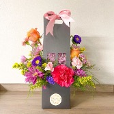Flowers to go Multi-colored with handle