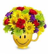 Flowers With A Smile Mug Arrangement