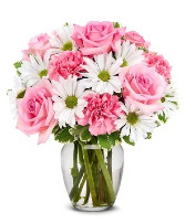Fluffy Pink Dreams Floral Arrangement