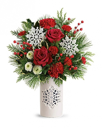 Flurry of Elegance Christmas arrangement
