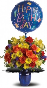 Fly Away Birthday Bouquet in Merced, CA | TIOGA FLORIST INC. Fly Away Birthday Bouquet in Merced, CA | TIOGA FLORIST INC.