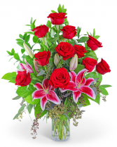 EXTRA SPECIAL - Dozen Roses Upgrade Flower Arrangement