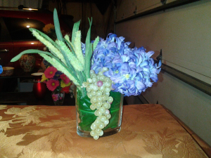 Focus on Hyacinths bridal Bouquet or table arrangement