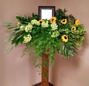Foilage Filled Casket Spray - AWF4C