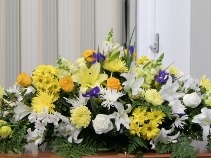 Fond Farewell Casket Flowers
