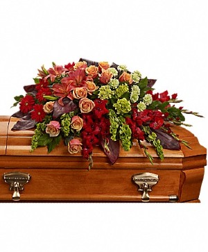 Fond Farewell Casket Spray