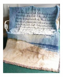 Footprints in the Sand - MWT-14 Sympathy Throw