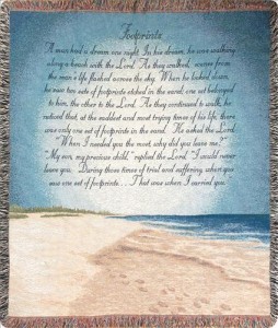 Footprints In The Sand Throw