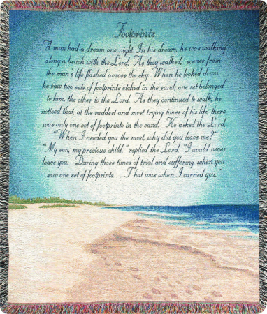 Footprints In The Sand Throw 