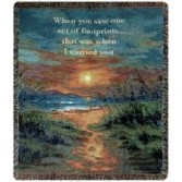 Footprints Throw
