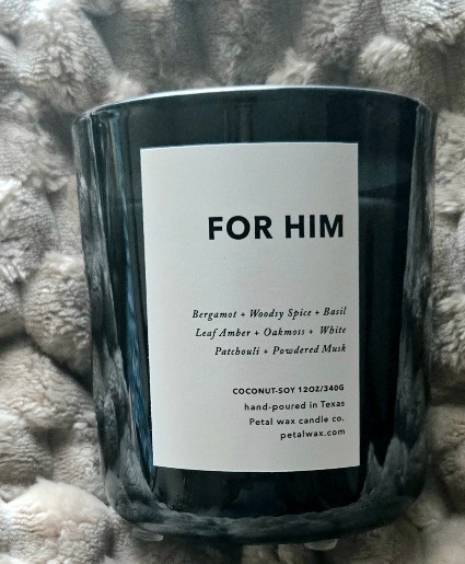 For Him 12oz candle $24