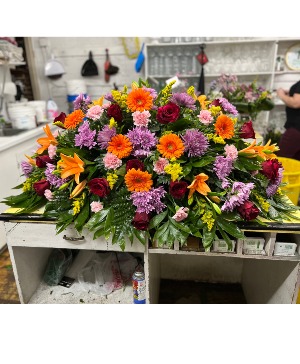 FOR MY FATHER CASKET Flower Arrangement