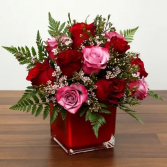 For someone special Red and Pink Rose combo