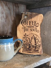 For The Love Of Coffee Custom Wood Engraving