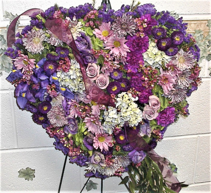 For the love of lavendars funeral arrangement