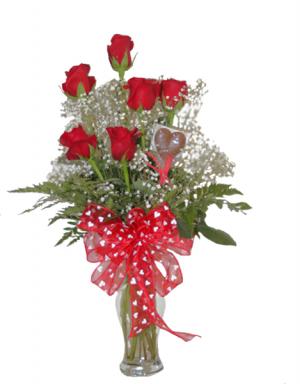 For You 1/2 dozen premium red roses 