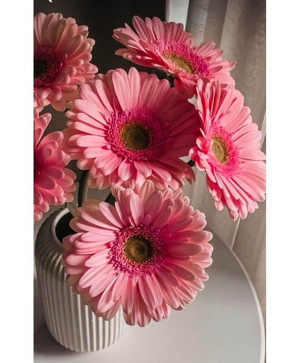 For you  Gerberas daisies in a fancy vase