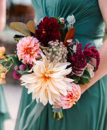 Forest Highlands Bridesmaid Bouquet  in Flagstaff, AZ | Floral Arts of Flagstaff
