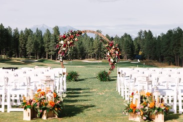 Forest Highlands Ceremony  in Flagstaff, AZ | Floral Arts of Flagstaff