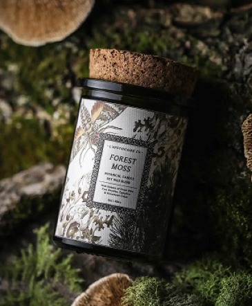 Forest Moss 6oz Candle that Burns 40 Hours in Key West, FL | Petals & Vines
