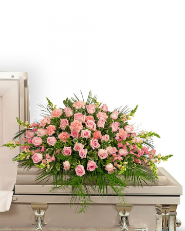 Forever Adored Casket Spray Sympathy