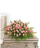 Forever Adored Casket Spray Sympathy