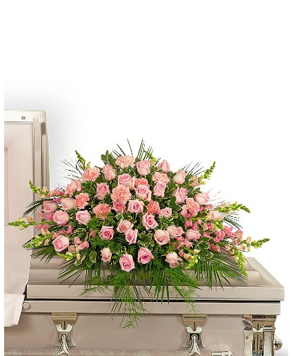 Forever Adored Casket Spray Sympathy Arrangement