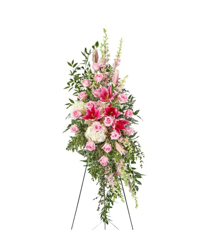 Forever Adored Standing Spray Sympathy Arrangement