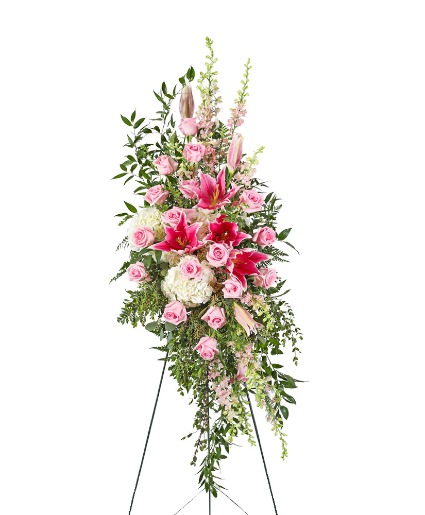 Forever Adored Standing Spray  Sympathy Arrangement