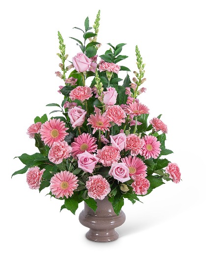 Forever Adored Urn Sympathy Arrangement