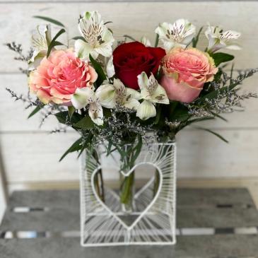 Forever & Always Budvase Arrangement  in Mattapoisett, MA | Blossoms Flower Shop