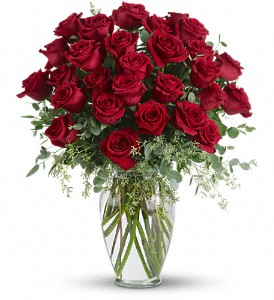 Forever Beloved - 30 Lg Stem Roses  T255-4 Rose Arrangement
