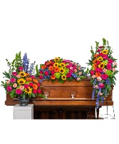Forever Blooming Bright Trio Sympathy Arrangement