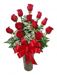 Forever in Love Dozen Rose Arrangement