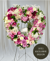 Forever in My Heart Funeral Wreath